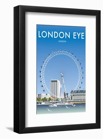 London Eye - Dave Thompson Contemporary Travel Print-Dave Thompson-Framed Giclee Print