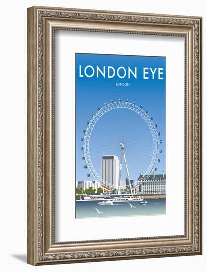 London Eye - Dave Thompson Contemporary Travel Print-Dave Thompson-Framed Giclee Print