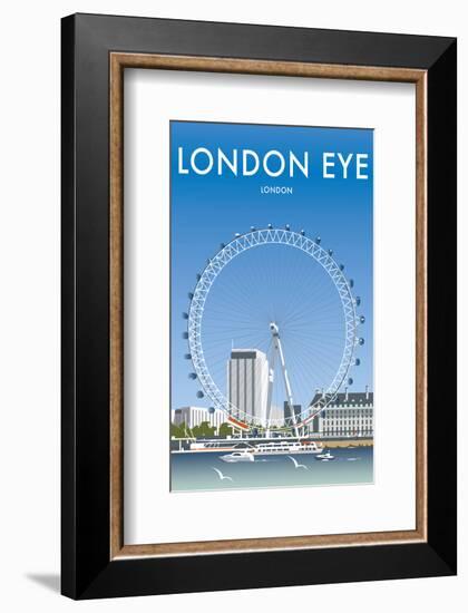 London Eye - Dave Thompson Contemporary Travel Print-Dave Thompson-Framed Giclee Print