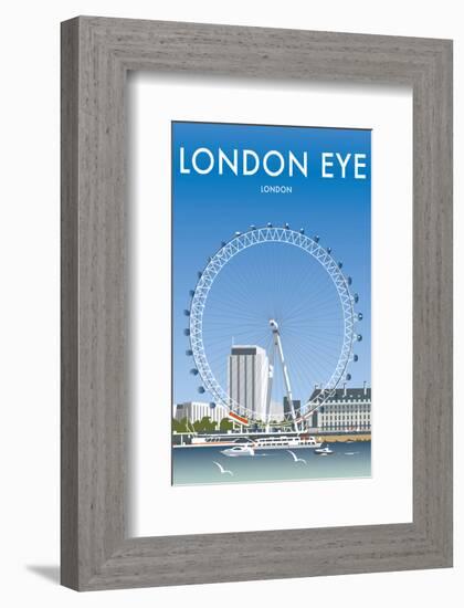 London Eye - Dave Thompson Contemporary Travel Print-Dave Thompson-Framed Giclee Print