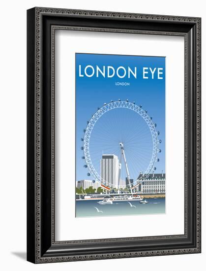 London Eye - Dave Thompson Contemporary Travel Print-Dave Thompson-Framed Giclee Print