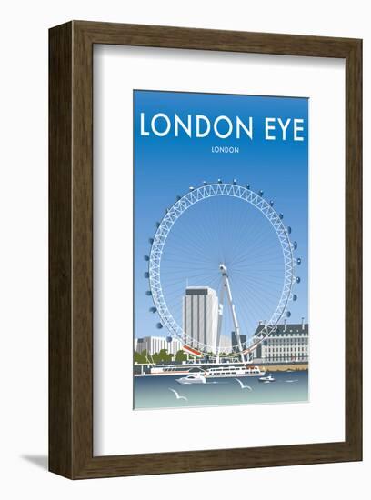 London Eye - Dave Thompson Contemporary Travel Print-Dave Thompson-Framed Giclee Print