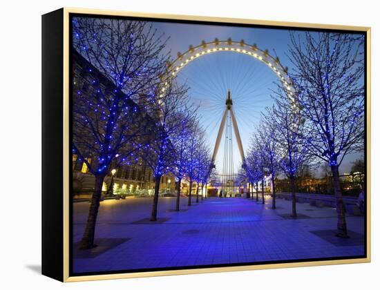 London Eye Is Giant Ferris Wheel, Banks of Thames Constructed for London's Millennium Celebrations-Julian Love-Framed Premier Image Canvas