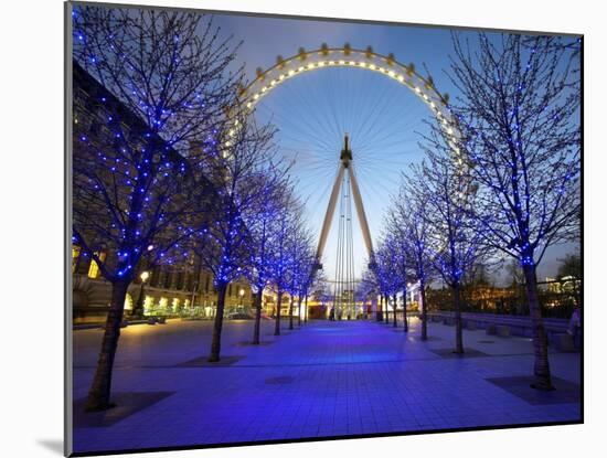 London Eye Is Giant Ferris Wheel, Banks of Thames Constructed for London's Millennium Celebrations-Julian Love-Mounted Photographic Print