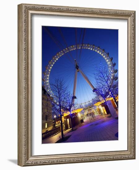 London Eye Is Giant Ferris Wheel, Banks of Thames Constructed for London's Millennium Celebrations-Julian Love-Framed Photographic Print