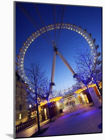 London Eye Is Giant Ferris Wheel, Banks of Thames Constructed for London's Millennium Celebrations-Julian Love-Mounted Photographic Print