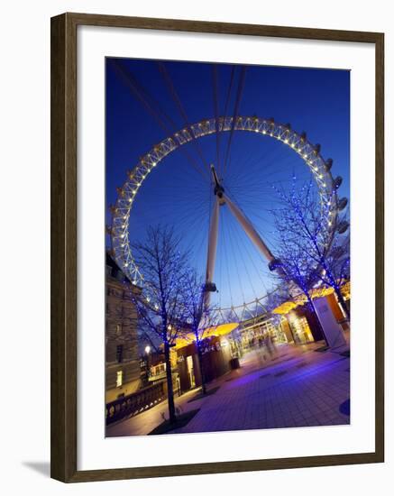 London Eye Is Giant Ferris Wheel, Banks of Thames Constructed for London's Millennium Celebrations-Julian Love-Framed Photographic Print