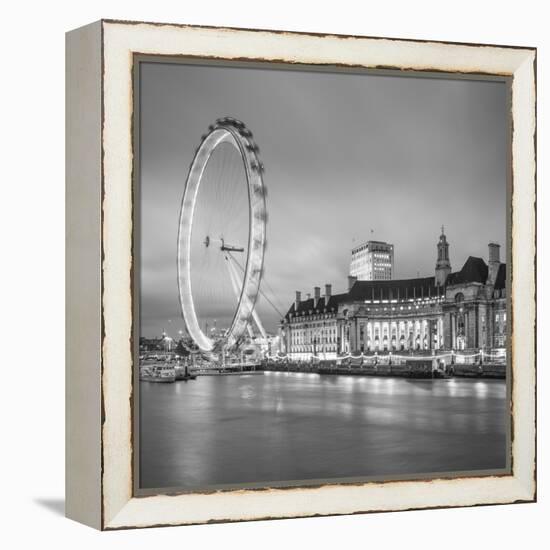 London Eye (Millennium Wheel) and Former County Hall, South Bank, London, England-Jon Arnold-Framed Premier Image Canvas