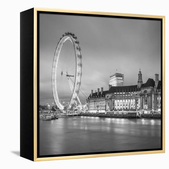 London Eye (Millennium Wheel) and Former County Hall, South Bank, London, England-Jon Arnold-Framed Premier Image Canvas