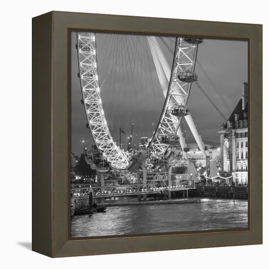 London Eye (Millennium Wheel) and Former County Hall, South Bank, London, England-Jon Arnold-Framed Premier Image Canvas