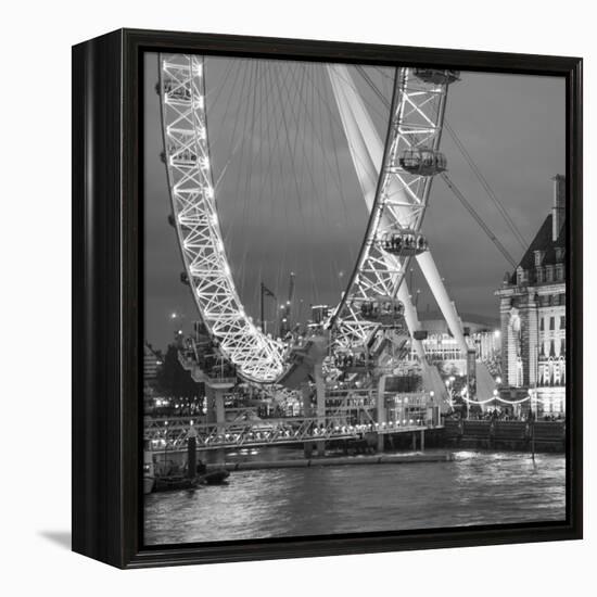 London Eye (Millennium Wheel) and Former County Hall, South Bank, London, England-Jon Arnold-Framed Premier Image Canvas