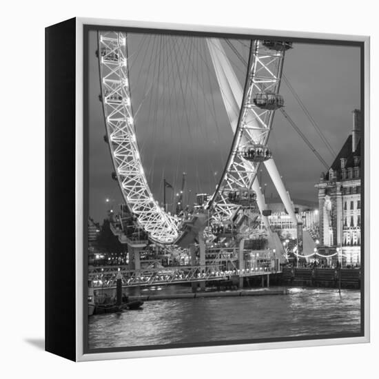 London Eye (Millennium Wheel) and Former County Hall, South Bank, London, England-Jon Arnold-Framed Premier Image Canvas