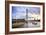 London Eye (Millennium Wheel) and River Thames at sunset, London Borough of Lambeth, England-Matthew Williams-Ellis-Framed Photographic Print