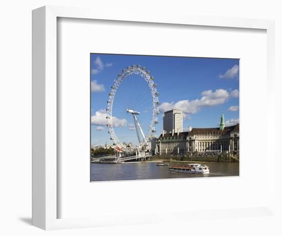 London Eye, River Thames, London, England, United Kingdom, Europe-Jeremy Lightfoot-Framed Premium Photographic Print