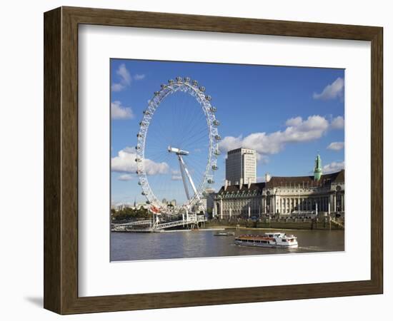 London Eye, River Thames, London, England, United Kingdom, Europe-Jeremy Lightfoot-Framed Photographic Print