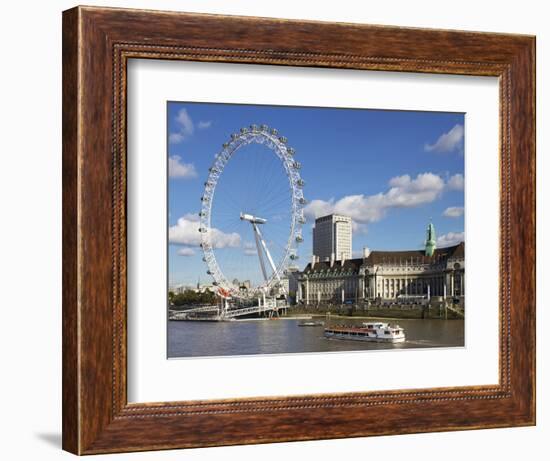 London Eye, River Thames, London, England, United Kingdom, Europe-Jeremy Lightfoot-Framed Photographic Print