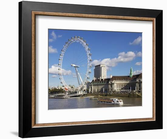 London Eye, River Thames, London, England, United Kingdom, Europe-Jeremy Lightfoot-Framed Photographic Print