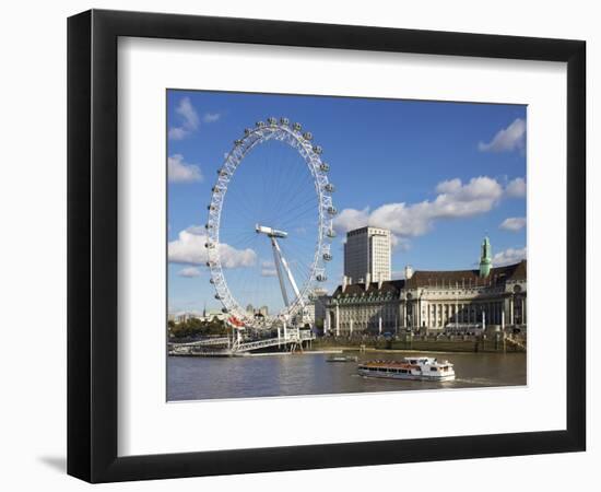 London Eye, River Thames, London, England, United Kingdom, Europe-Jeremy Lightfoot-Framed Photographic Print