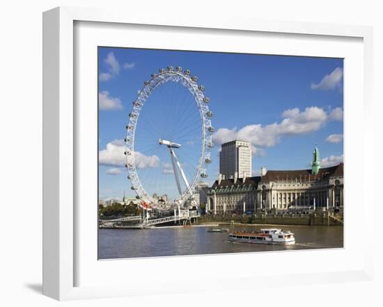 London Eye, River Thames, London, England, United Kingdom, Europe-Jeremy Lightfoot-Framed Photographic Print