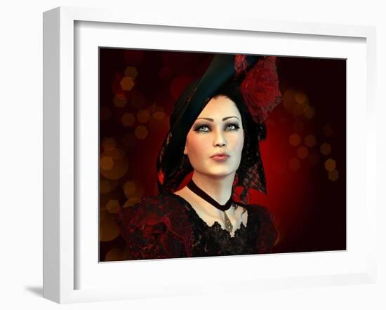 London Fashion Lady-Atelier Sommerland-Framed Art Print