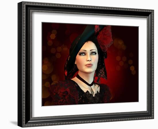 London Fashion Lady-Atelier Sommerland-Framed Art Print