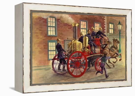 London Fire Engine of C 1860-Peter Jackson-Framed Premier Image Canvas