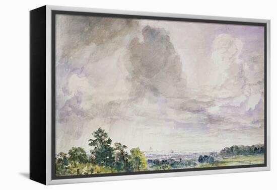 London from Hampstead Heath-John Constable-Framed Premier Image Canvas