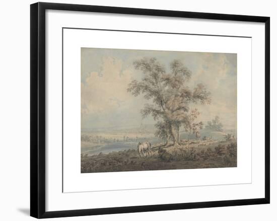 London from Highgate Hill-Thomas Girtin-Framed Premium Giclee Print