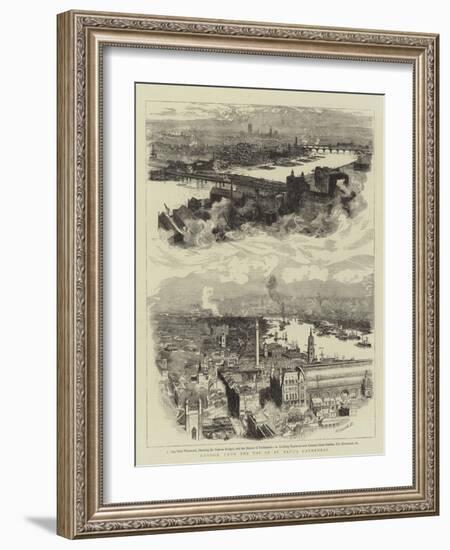 London, from the Top of St Paul's Cathedral-William Lionel Wyllie-Framed Giclee Print