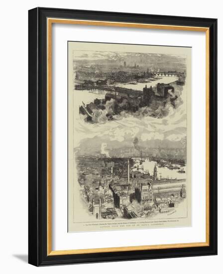 London, from the Top of St Paul's Cathedral-William Lionel Wyllie-Framed Giclee Print