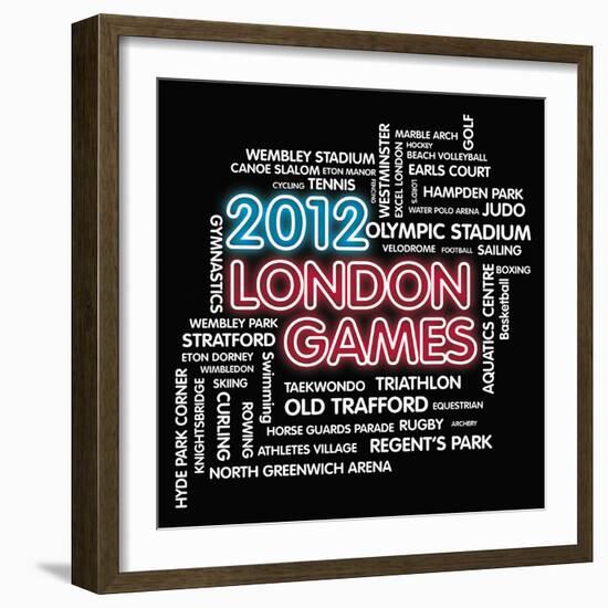 London Games-Tom Frazier-Framed Giclee Print