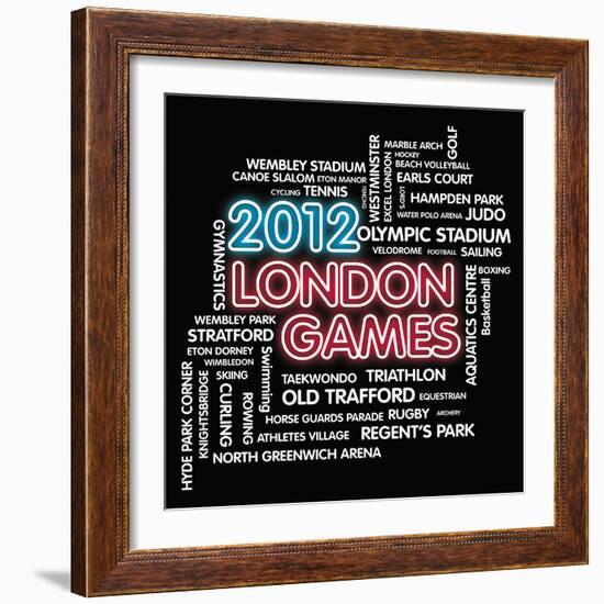 London Games-Tom Frazier-Framed Giclee Print