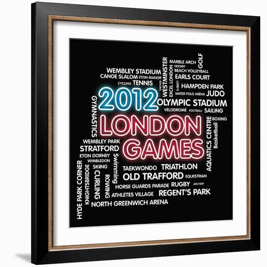 London Games-Tom Frazier-Framed Giclee Print