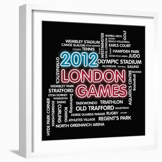 London Games-Tom Frazier-Framed Giclee Print