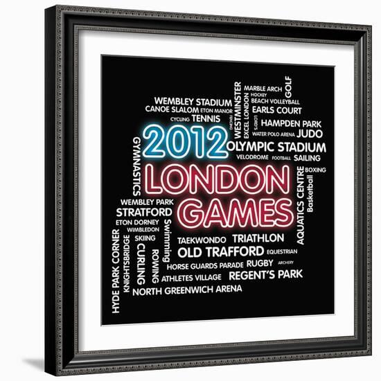 London Games-Tom Frazier-Framed Giclee Print
