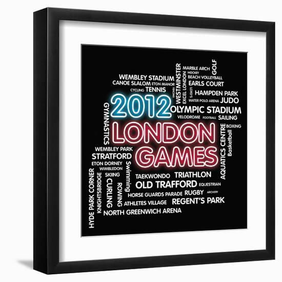 London Games-Tom Frazier-Framed Giclee Print