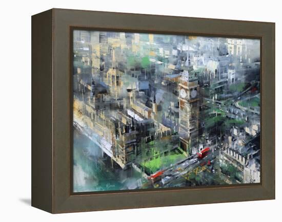London Green - Big Ben-Mark Lague-Framed Stretched Canvas