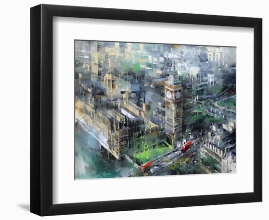 London Green - Big Ben-Mark Lague-Framed Premium Giclee Print