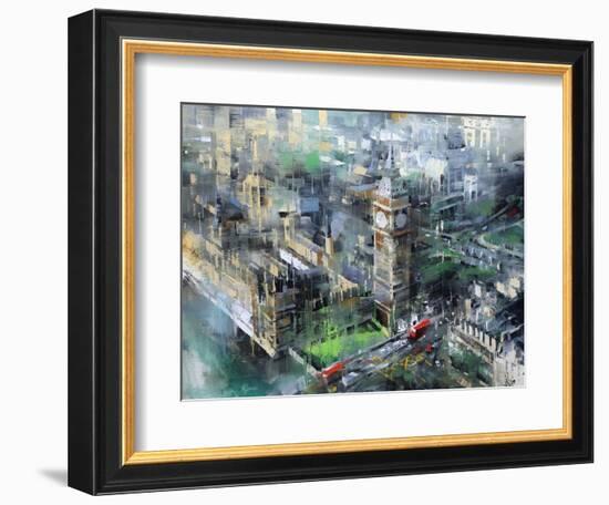 London Green - Big Ben-Mark Lague-Framed Premium Giclee Print