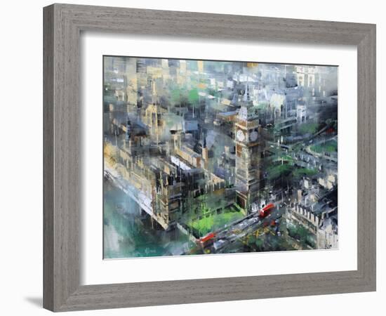 London Green - Big Ben-Mark Lague-Framed Art Print