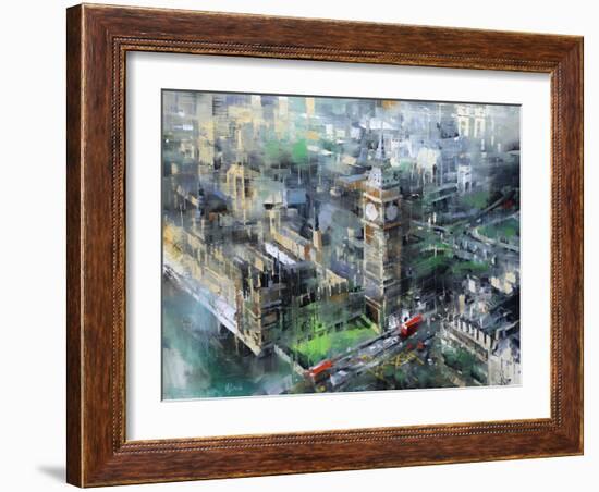 London Green - Big Ben-Mark Lague-Framed Art Print