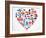 London Heart-Marish-Framed Art Print