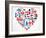 London Heart-Marish-Framed Art Print