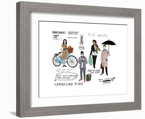 London Hipsters-Hanna Melin-Framed Giclee Print