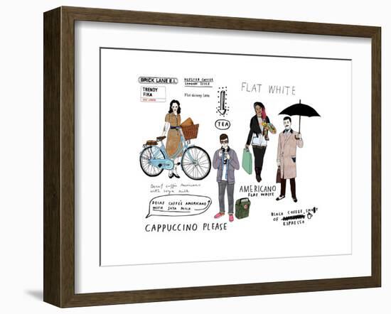 London Hipsters-Hanna Melin-Framed Giclee Print