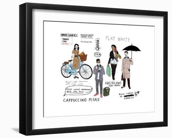 London Hipsters-Hanna Melin-Framed Giclee Print