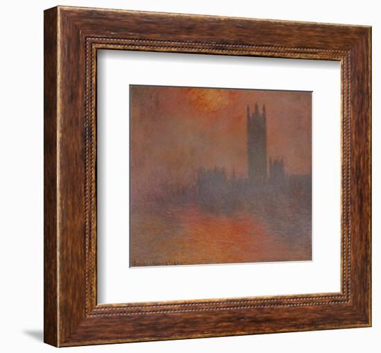 London Houses of Parliament-Claude Monet-Framed Art Print