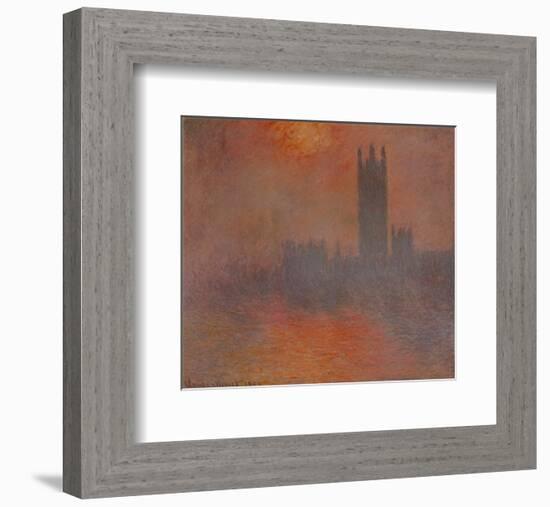 London Houses of Parliament-Claude Monet-Framed Art Print