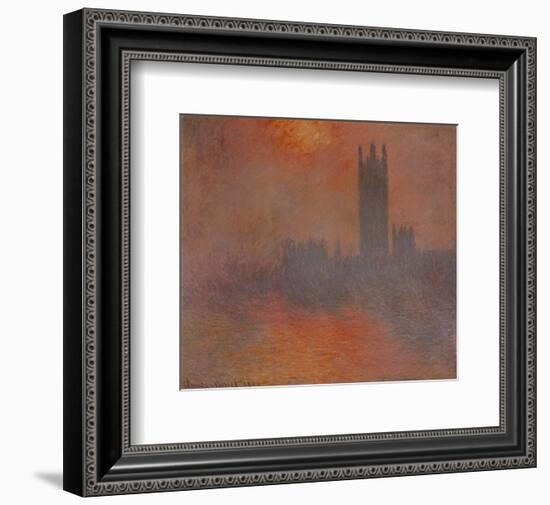 London Houses of Parliament-Claude Monet-Framed Art Print