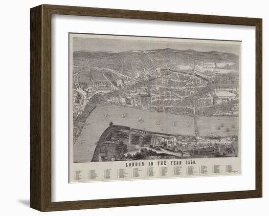 London in the Year 1560-null-Framed Giclee Print